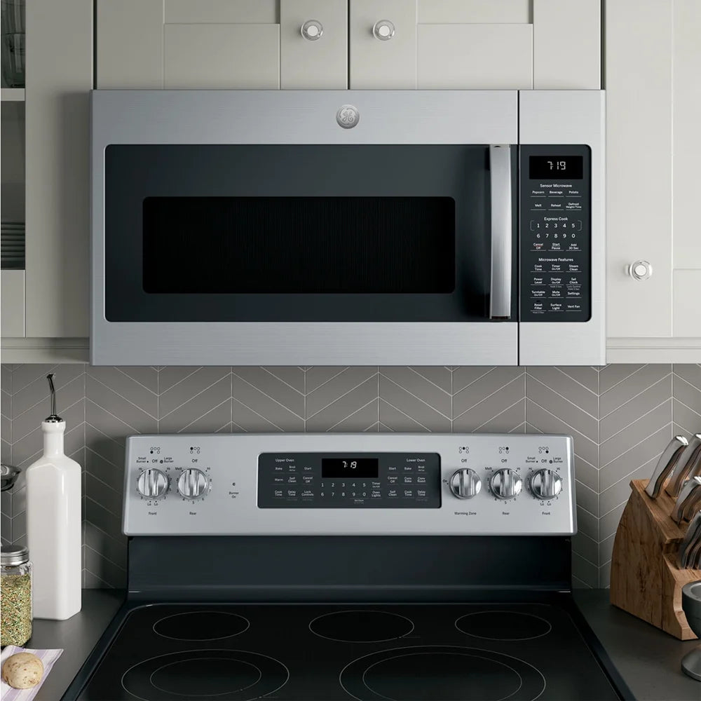 General Electric Over-the-Range Sensor Microwave Oven 1.7 cu In Stainless Steel