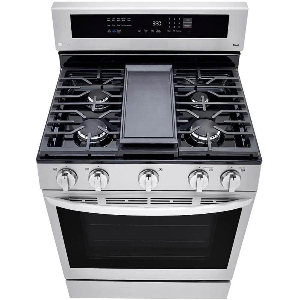 LG 30�� 5.8 cu ft Slide-In Gas Range in Stainless Steel