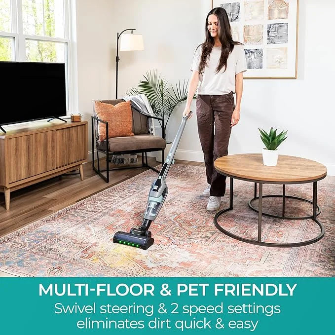 Kenmore DS1030 Lightweight Cordless Stick Vacuum Cleaner, 24V, White, Handvac under 3lbs