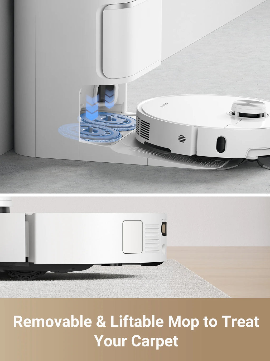 dreame L40 Ultra Robot Vacuum with Removable & Liftable Mop, Extendable & Liftable SideBrush, 11,000Pa Suction, 149a?? Mop & Washboard Self Cleaning, Auto-Empty, Auto Refill, Voice Control