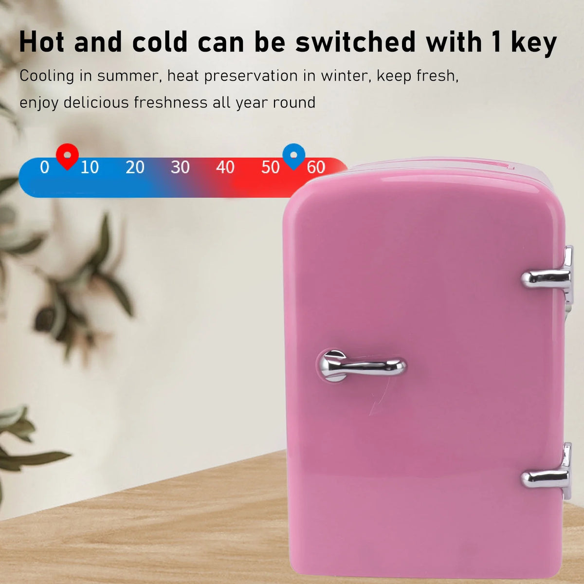 Mini Beauty Fridge, Mini Refrigerator Fridges for Bedrooms, Portable Small Fridge for Car, Travel, Home Skincare, Makeup (UK Plug)