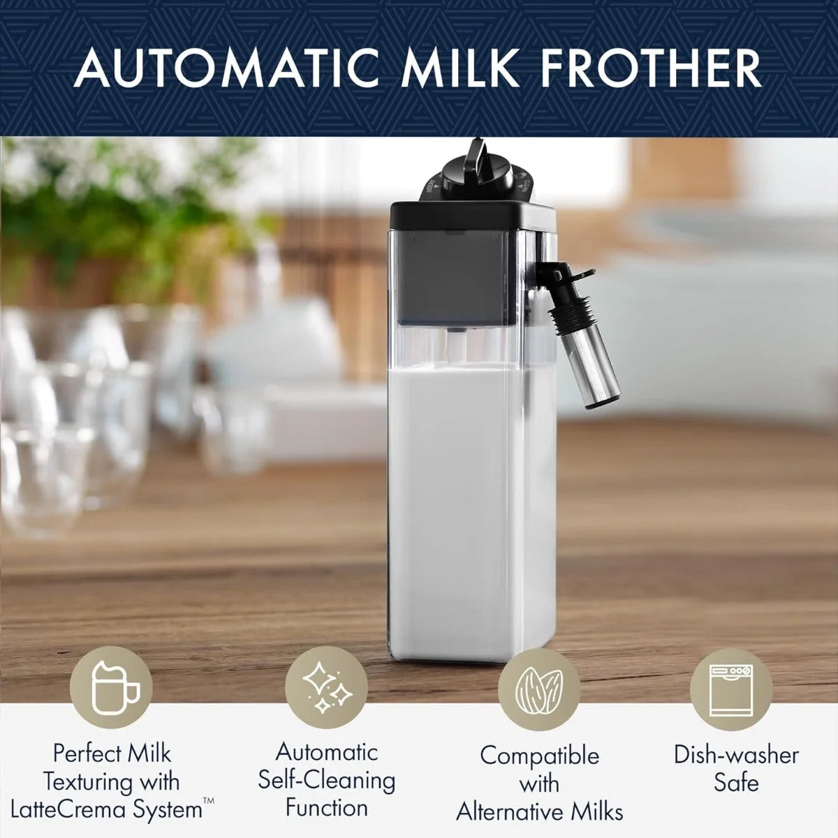 Restored DeLonghi Dinamica Automatic Espresso Machine w/ LatteCrema | 18 Recipes | ECAM35075SI (Refurbished)