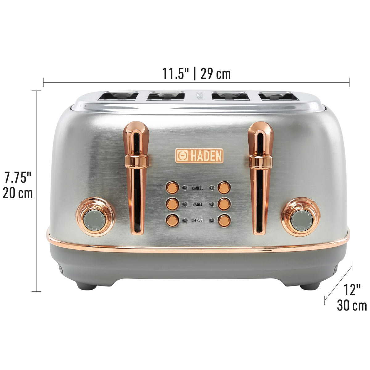 TOSTR SS BLK 1500W 4SLOT (Pack of 1)