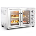 MegaChef 45 Quart Electric French Door Rotisserie Convection Counter Top Oven