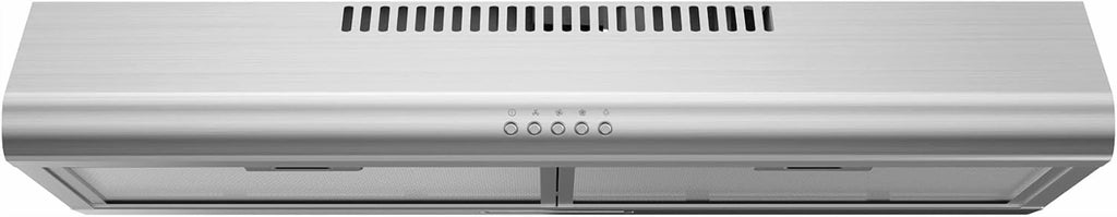 Midea  30 inch Under Cabinet Ducted/Ductless Convertible Range Hood, Stainless Steel, MVU30W6AST