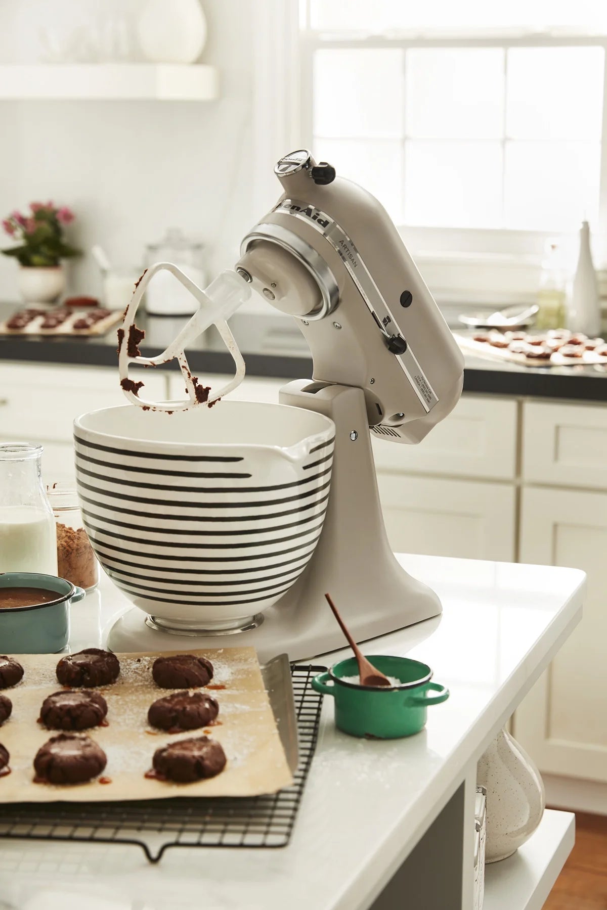 KitchenAid® 5-Quart Horizontal Stripes Ceramic Bowl (KSM2CB5PHS)