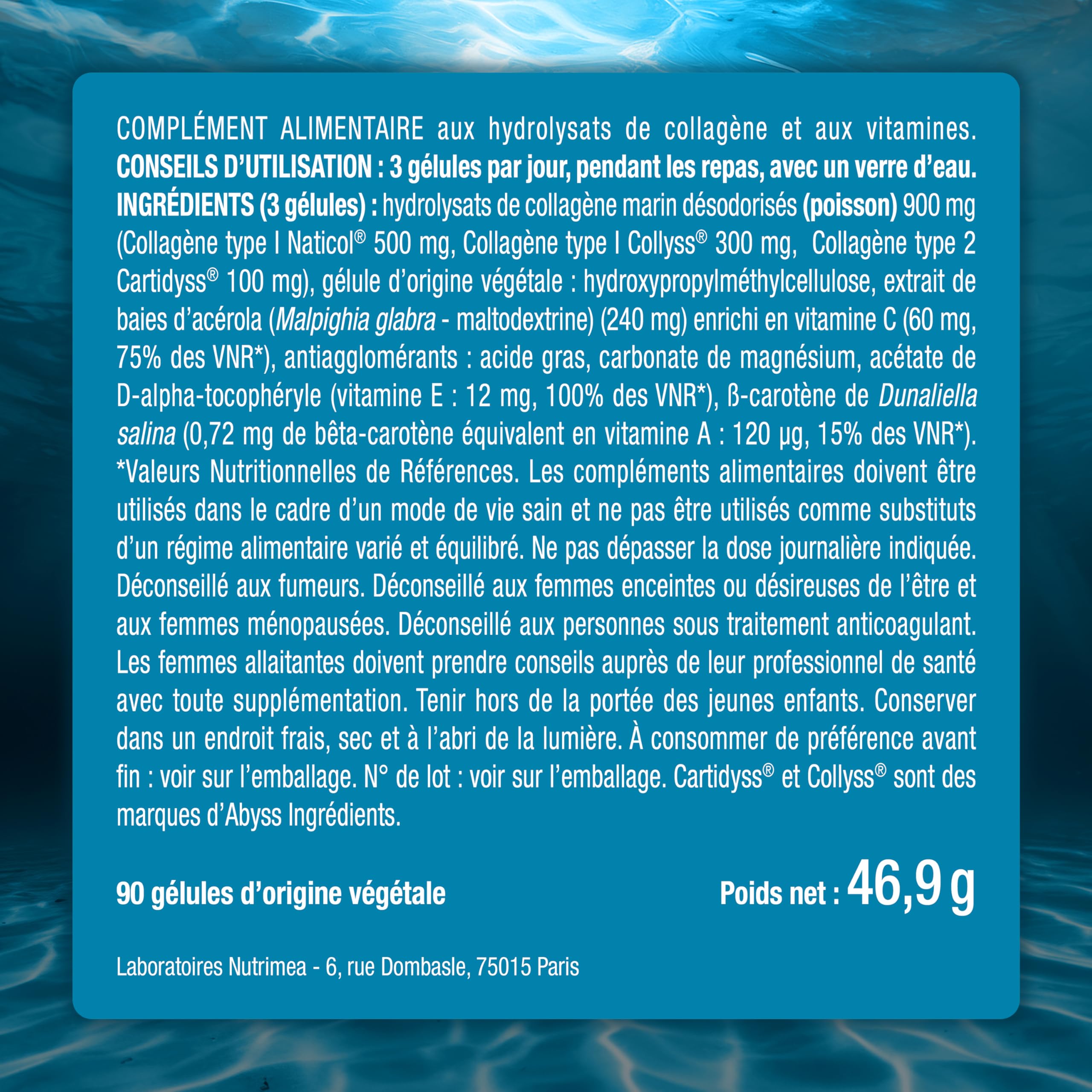 Collagene Marin | Types 1 & 2 Brevetés | Vitamines A, C & E Végétales