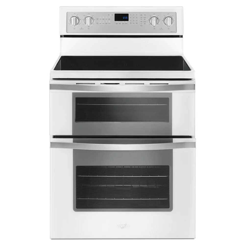 Whirlpool 30�� 6.7 cu ft Double Oven Gas Range in Stainless Steel