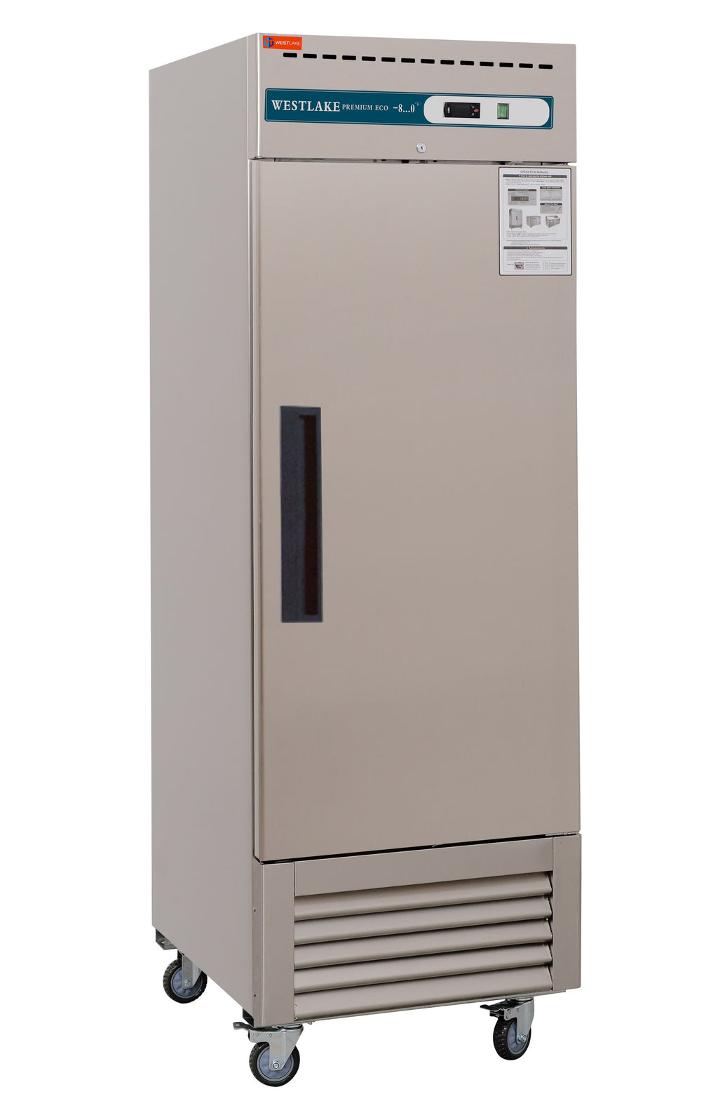 Westlake Commercial Reach In Upright Freezer WKF-49B Double Solid Door Stainless Steel 49 Cu. ft