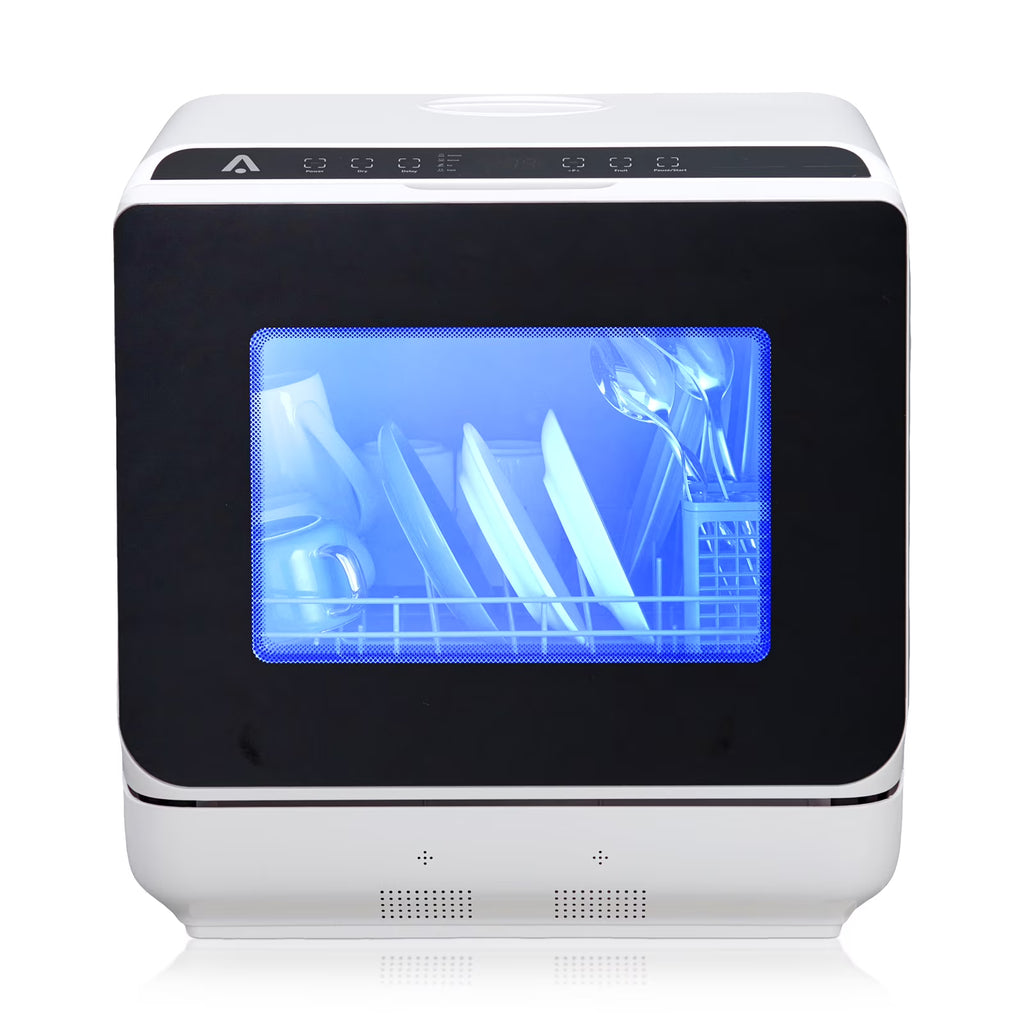Danolapsi Portable Dishwasher,Countertop Dishwasher with 5L Water Tank, Dual Sprays,5 Programs,149�?High Temp & Air Dry, Mini Dishwasher for RVs & Apartments