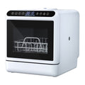 Xinwanna Portable Dishwasher with 5L Water Tank, 6 Functions Automatic Smart Countertop Dishwasher with 5 Place Settings, 2-Tier, 3-Spray Arm, Air-Dry Function Dish Washer for Apartments& RVs