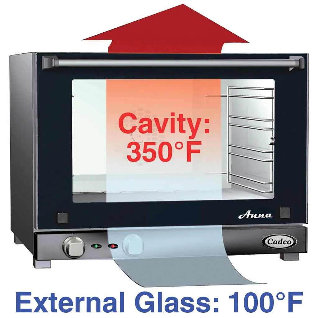 Cadco OV-023 Electric Convection Oven - 4 Half-Size Sheet Pan Capacity