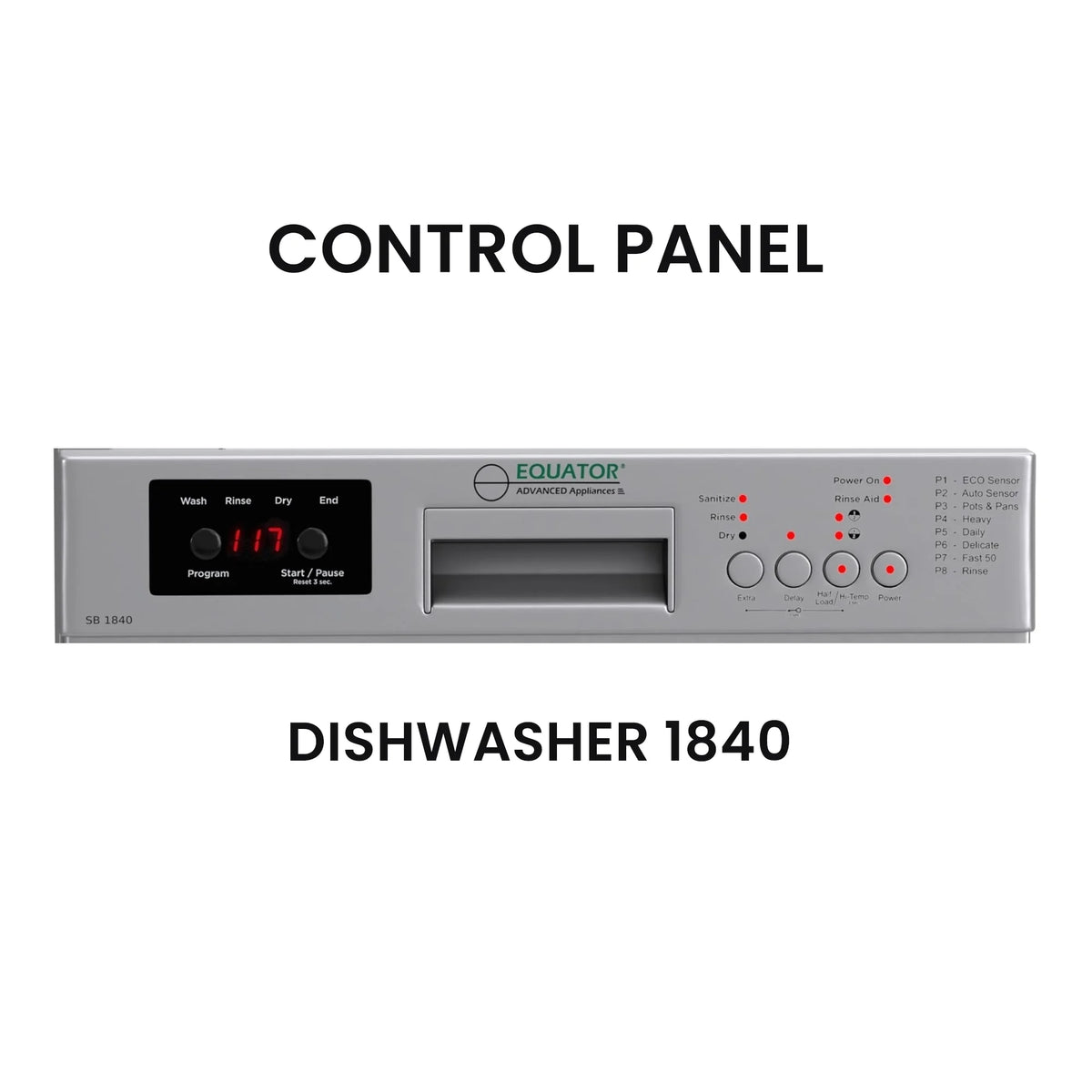 Equator 18 in Dishwasher 10 place QUIET 110V E-Star ADA? HP Garbage Disposer