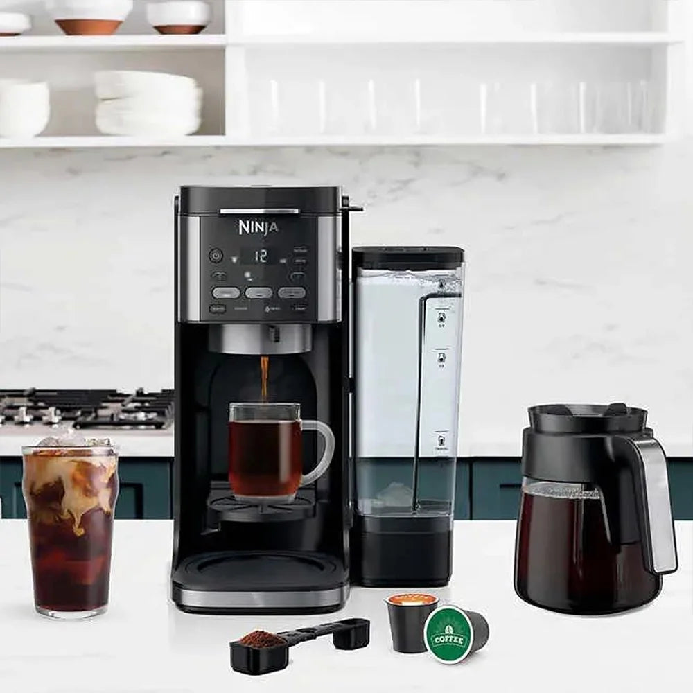 Restored Ninja CFP105 DualBrew Hot & Iced Coffee Maker Black (Refurbished)