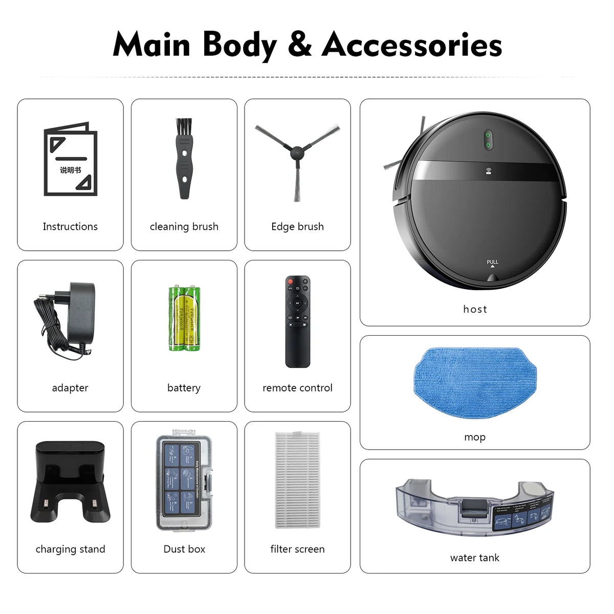 ROBOEVO Robot Vacuum Cleaner G20 Vacuum and Mop Combo for Pet Hair Hard Floor, Wifi/Alexa Control
