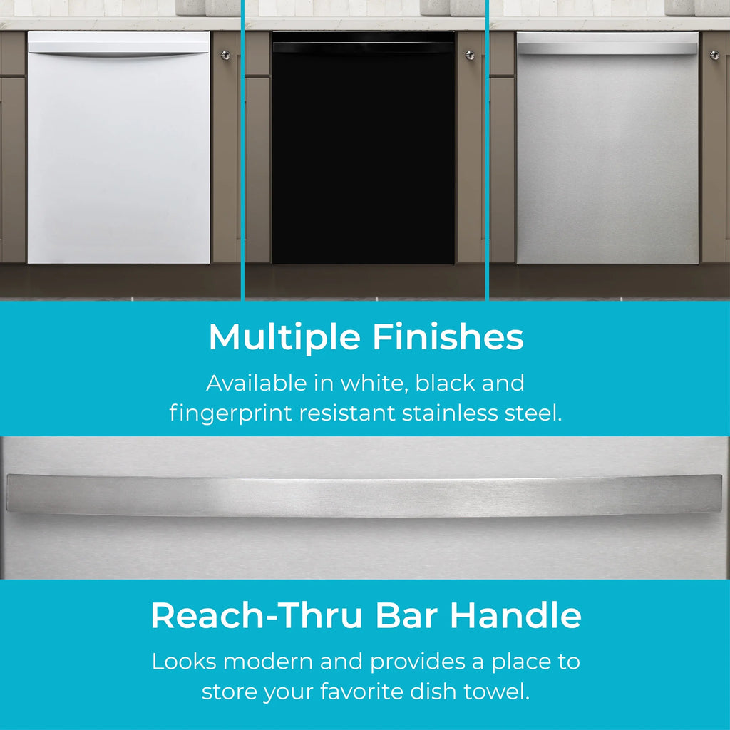 Kenmore 02214622 Built-in 24-inch Stainless Steel Tub Dishwasher, White, 34"H x 24"W x 25"D