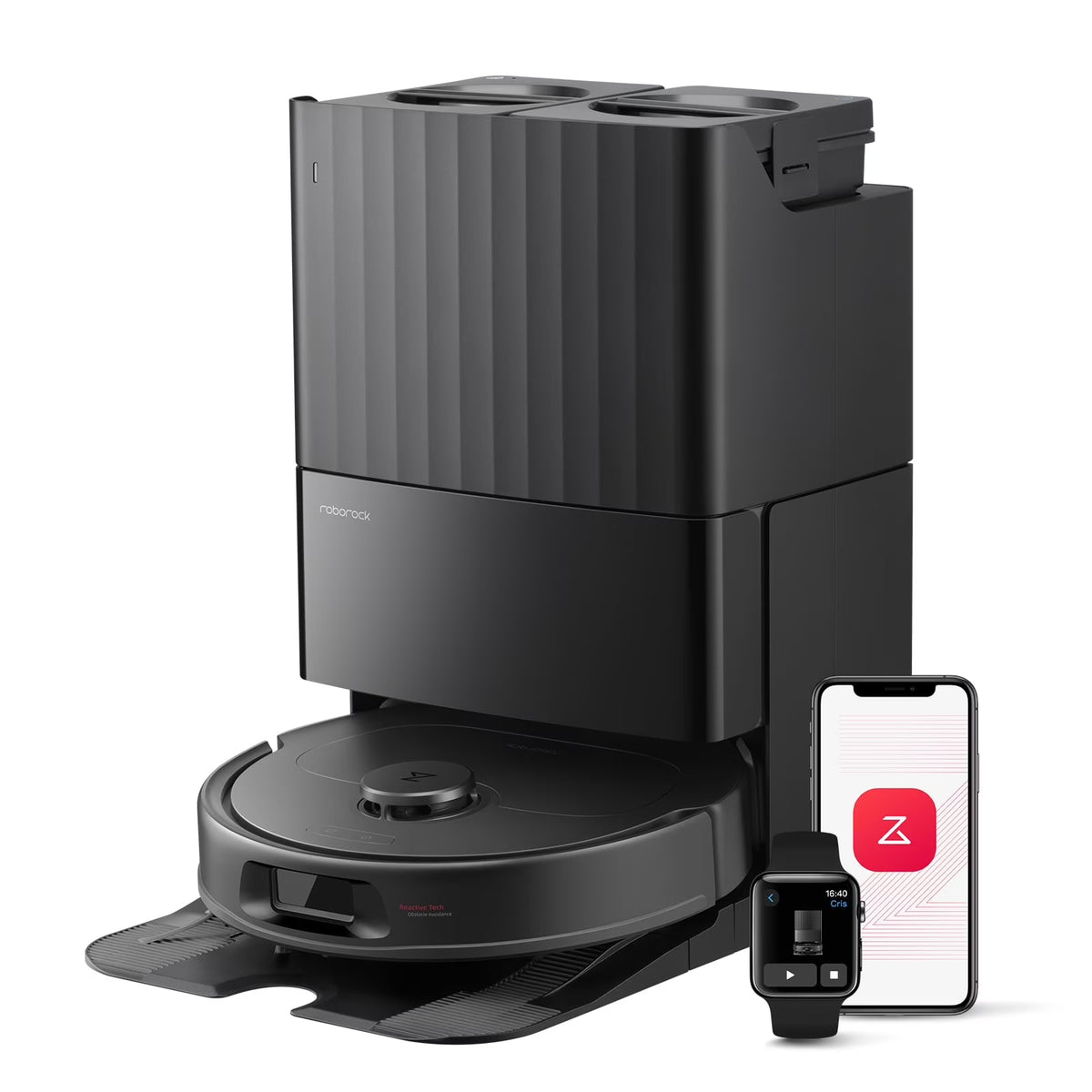 Roborock Qrevo Series Robot Vacuum and Mop, 10,000Pa Powerful Suction (QV 35S), Self Emptying & Refilling, Self Mop Washing & Air Drying