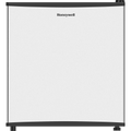 Honeywell Compact Refrigerator 1.6 Cu Ft Mini Fridge with Freezer, Single Door, Low noise, for Bedroom, Office, Dorm with Adjustable Temperature Settings, Stainless Steel