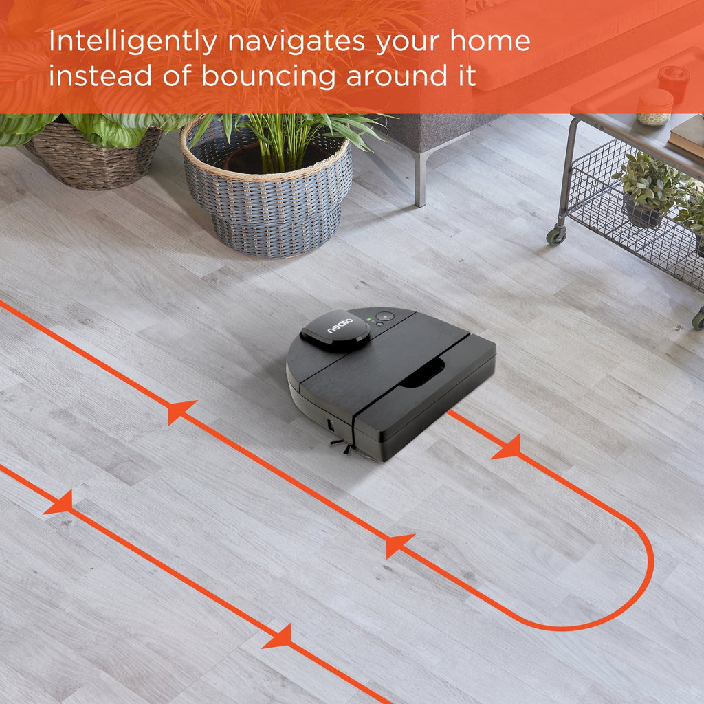Open Box Neato D9 Intelligent Robot Vacuum Wi-Fi Connected with LIDAR Navigation in Black