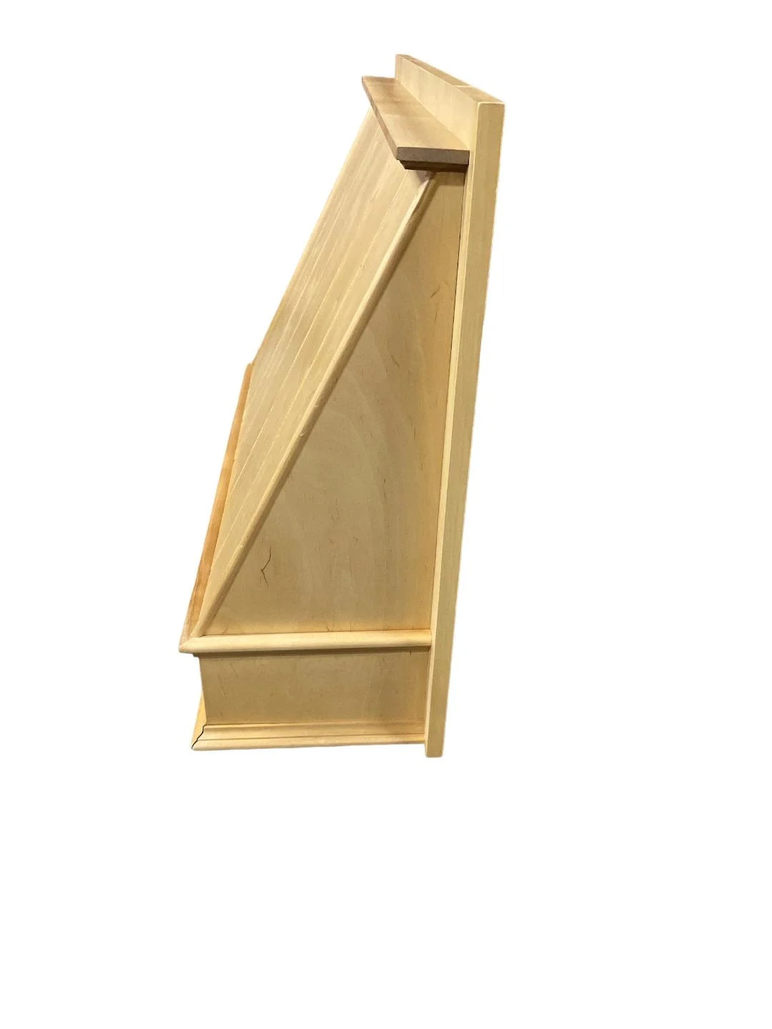 Wood Wall Mount Range Hood Cover Maple finish, 30W x 24H x 10.5D inches, No Ventilator/No liner Included