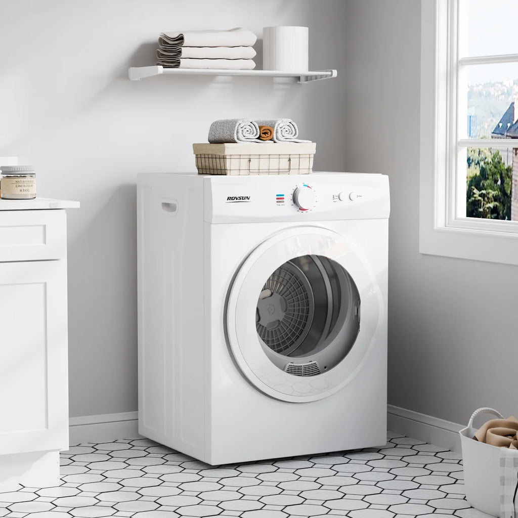 VINGLI 1.8 Cu.Ft Portable Clothes Dryer, Front Load Dryer Machine, Compact Laundry Dryer with Stainless Steel Tub for Apartment, Home, Dorm
