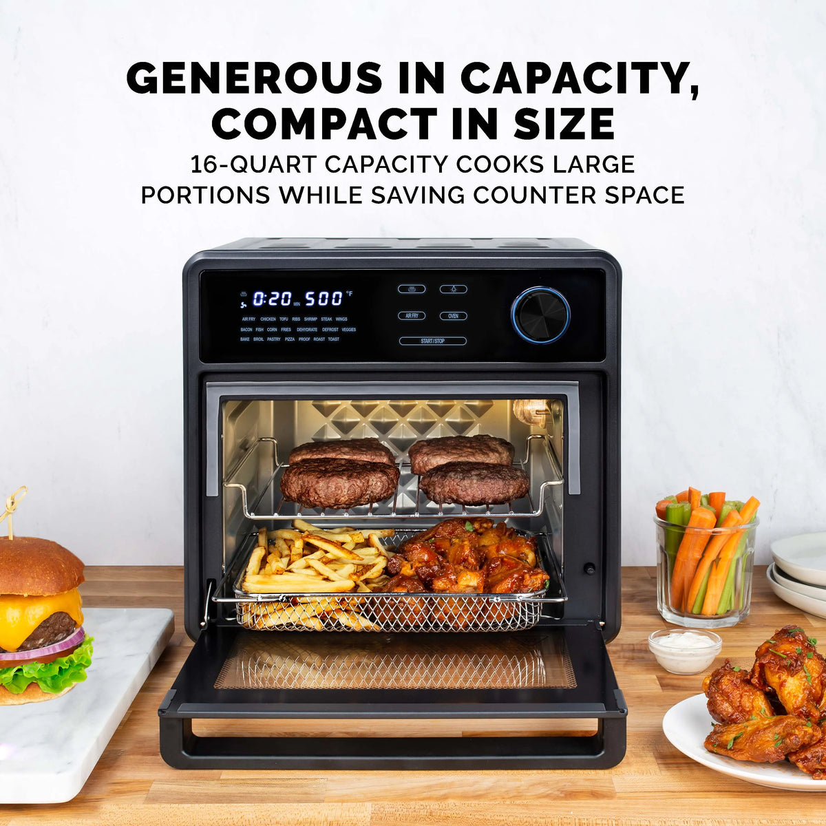 Kalorik? MAXX? Touch 16 Quart Air Fryer Oven, AFO 47804 BK