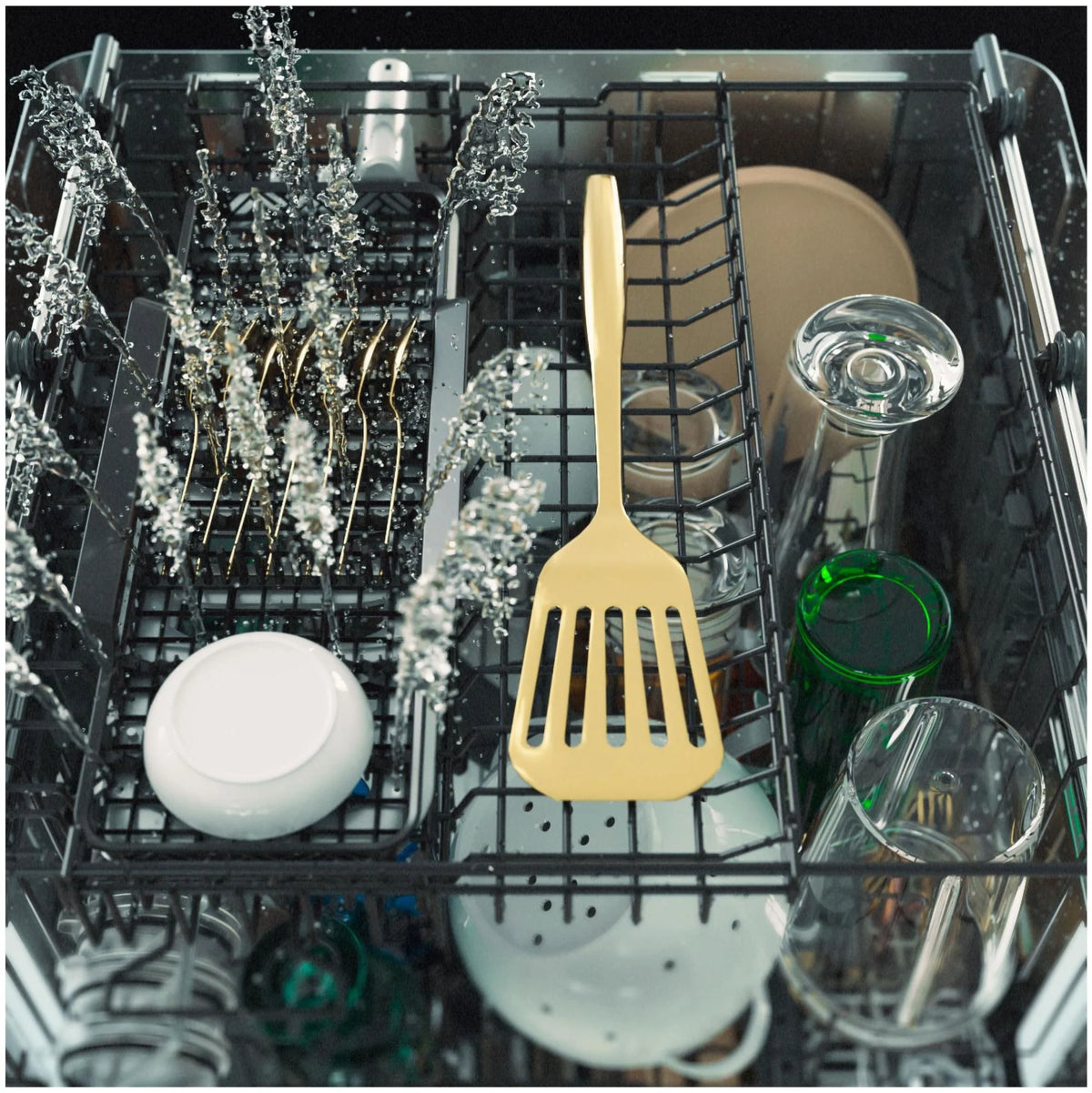 Cafe Cdt888pv 24" Wide 16 Place Setting Built-In Top Control Dishwasher - White