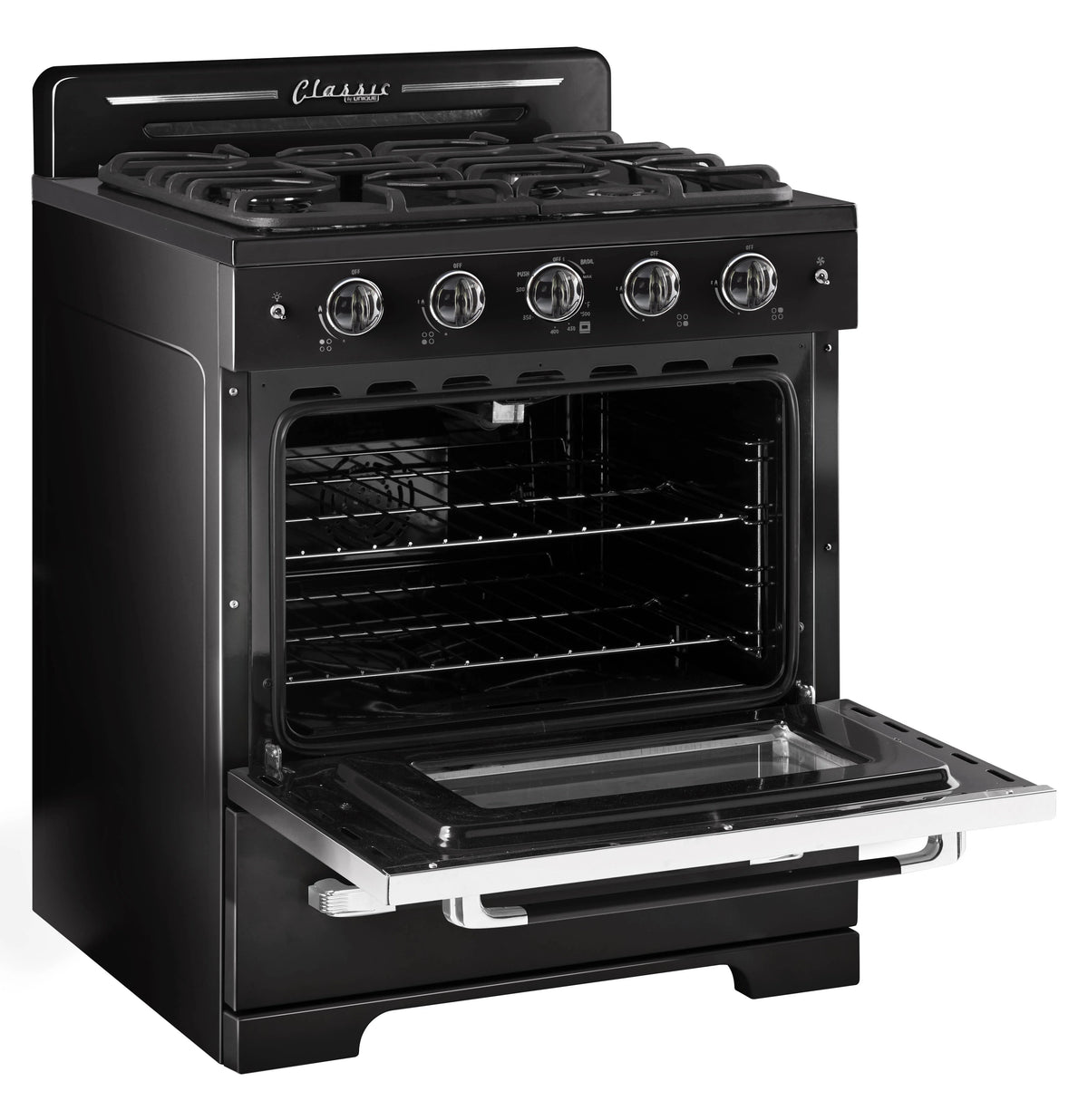Unique Classic Retro 30" 3.9 cu/ft Freestanding Gas Range with Convection Oven and Sealed Burners