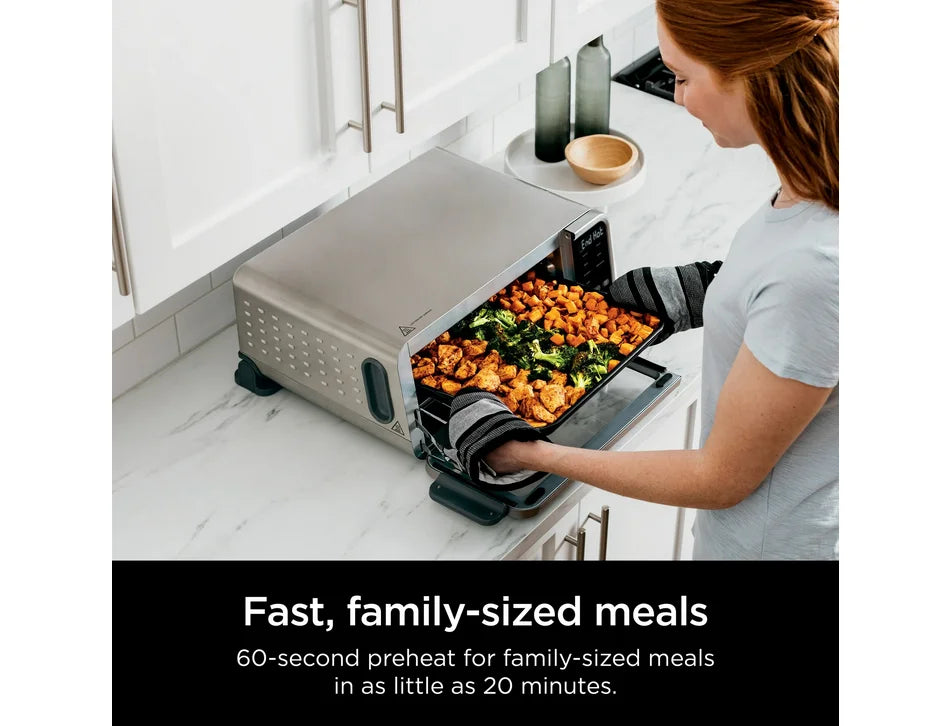 Restored Ninja Foodi 7-in-1 Digital Pro Air Fry Oven, Countertop Oven, Dehydrate, 1800 Watts, SP200 (Refurbished)