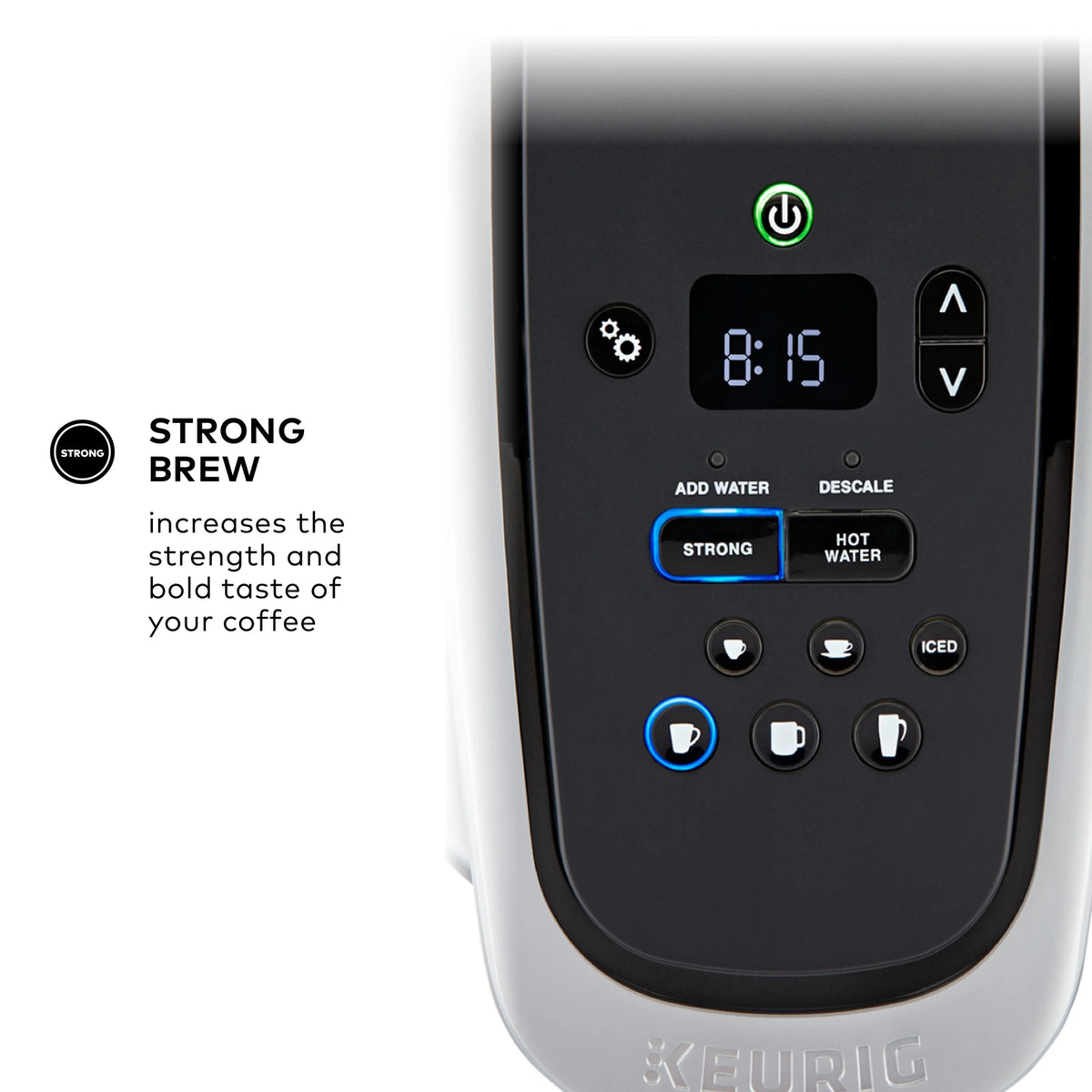 Keurig K-Elite Single-Serve K-Cup Pod Coffee Maker, Brushed Slate