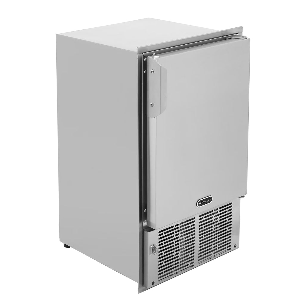 Whynter 14'' Undercounter Automatic Stainless Steel Marine Ice Maker 23lb Daily Output