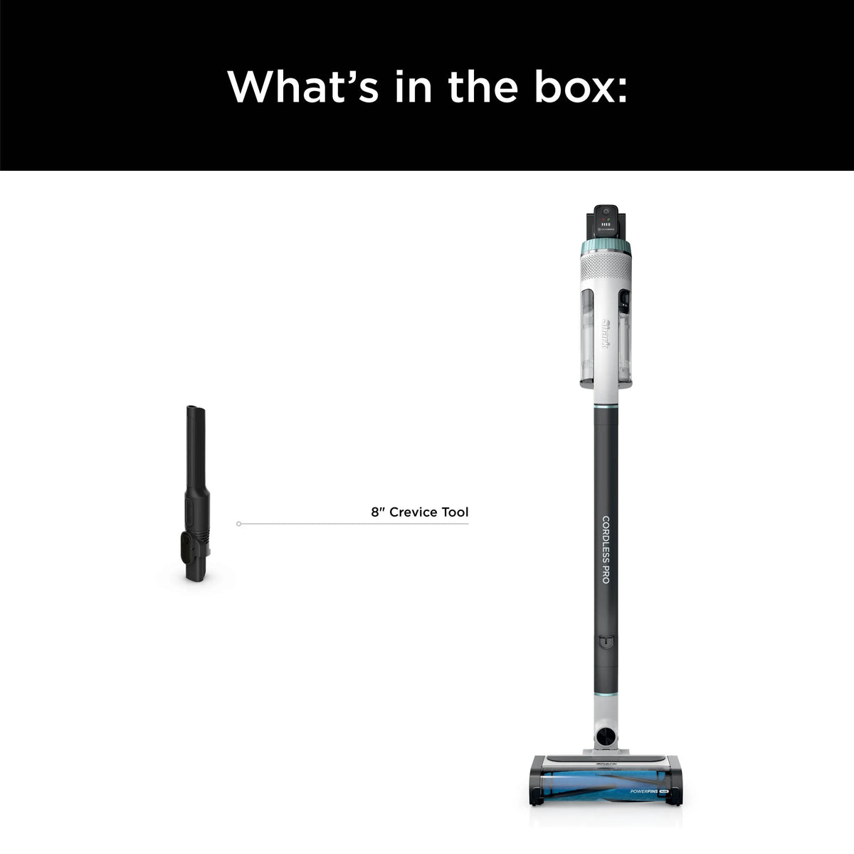 Restored Shark? Cordless Pro Stick Vacuum with Clean Sense IQ Technology, PowerFins PLUS Brushroll, Crevice Tool Included, HEPA Filtration, IZ540H (Refurbished)