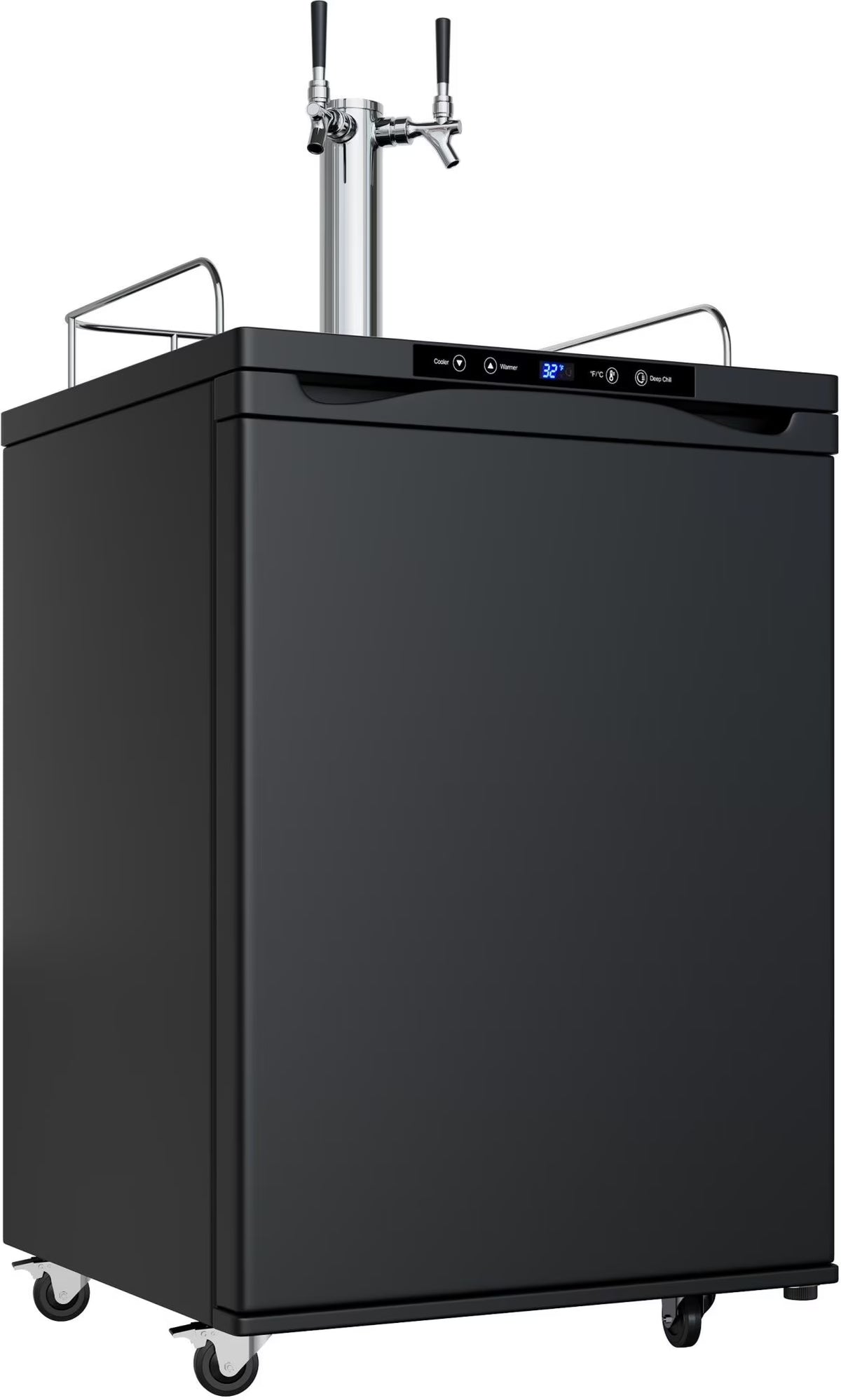 Edgestar Kc3000twin 24" Wide Freestanding Double Tap Kegerator - Stainless Steel