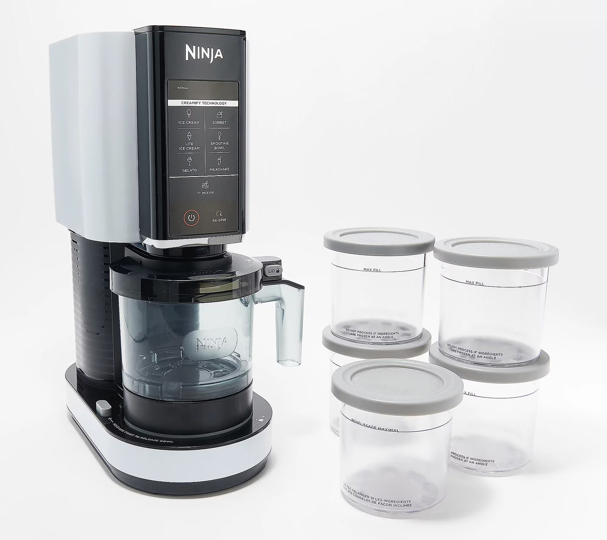 Ninja K55255 CREAMi 7-in-1 Frozen Treat Maker w/ Extra Pints