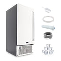 Whynter 15" Built-In Stainless Steel 80lb Capacity Clear Ice Cube Maker, Inline Water Filter UIM-502SS