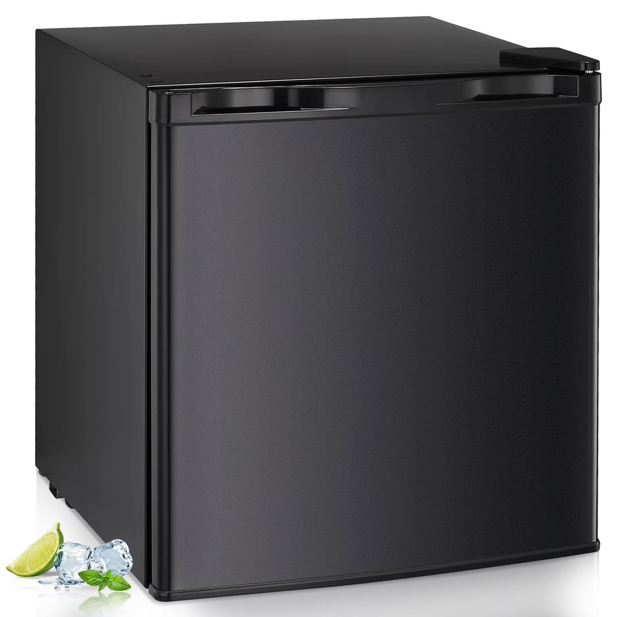 WAA Mini Freezer,1.1 Cu.ft Upright Freezer with Reversible Single Door,Removable Shelves,Small Freezer with Adjustable Thermostat for Home/Kitchen/Office (White)