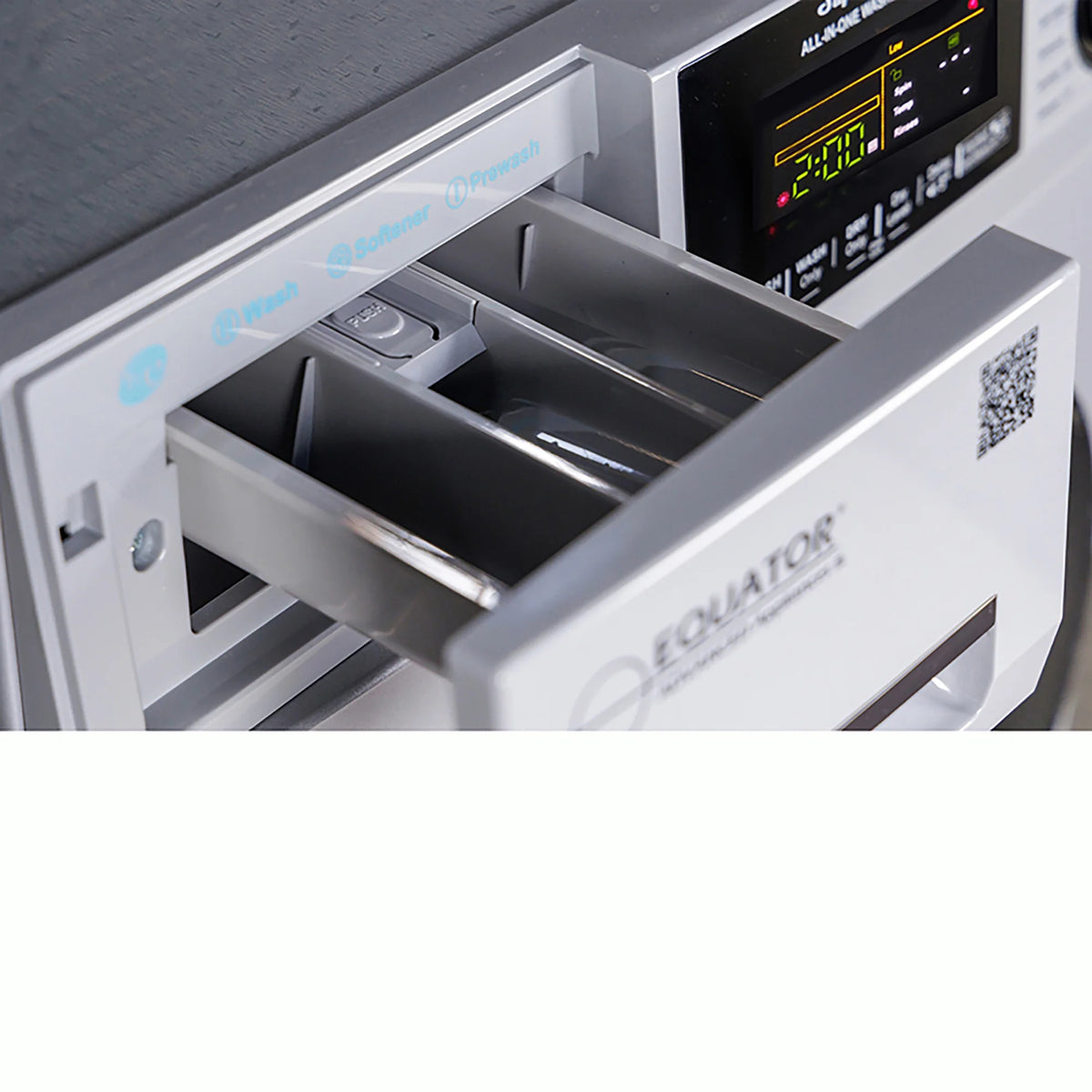 Equator 1.62 cu.ft./15 lbs All in One Combo Washer Dryer with Pet Cycle Silver
