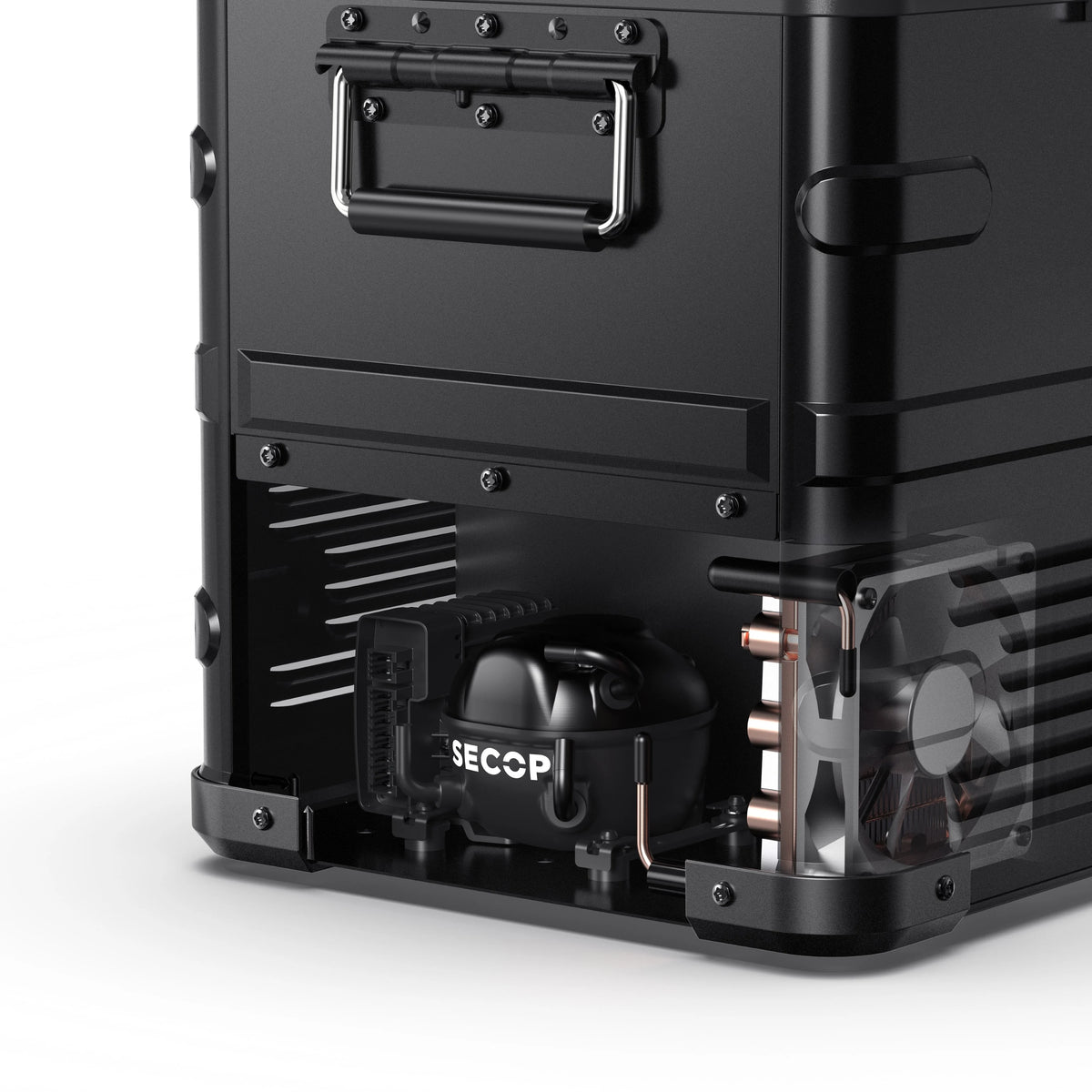 APL35 Aluminum Dual Zone 37QT Portable Cooler Black