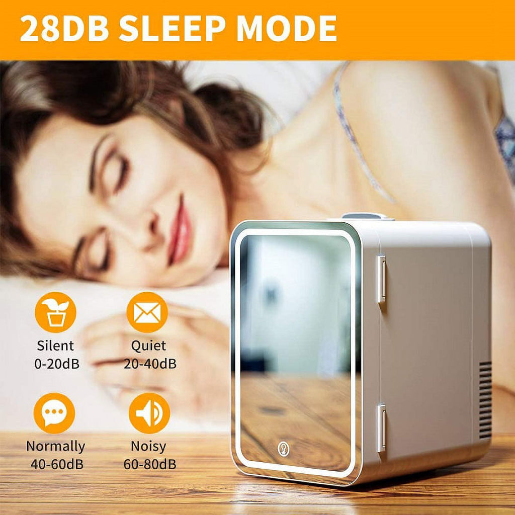 8L Large Capacity Mini Cosmetic Refrigerator Mirror Cosmetic Refrigerator Portable Cosmetic Electric Cooler Cosmetic Mirror Cosmetic Tool