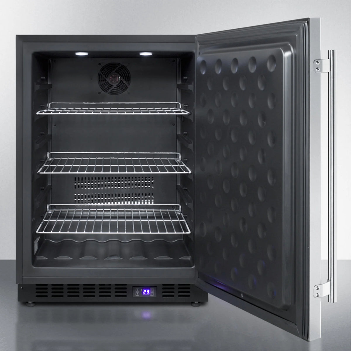 24" Wide Outdoor All-Freezer, Stainless Steel Cabinet