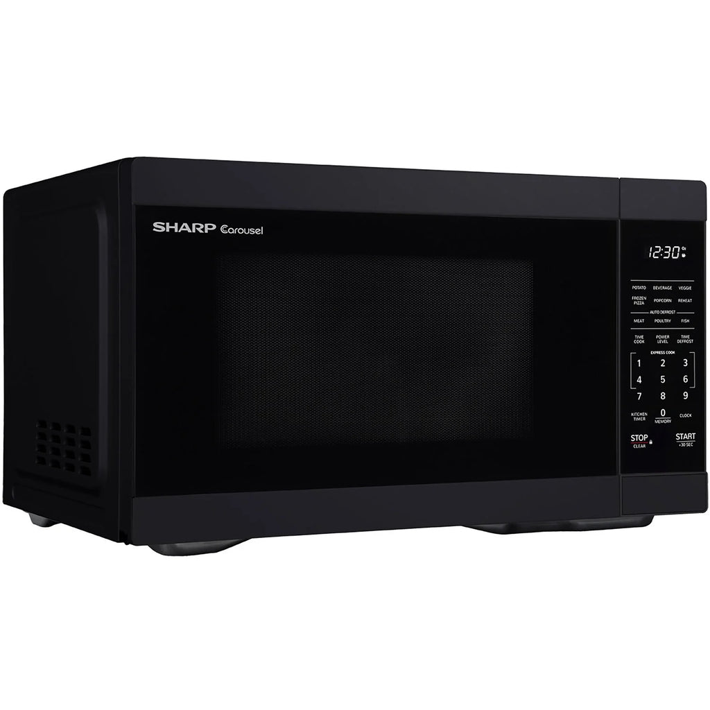 Sharp 1.1-Cu. Ft. Countertop Microwave Oven in Black