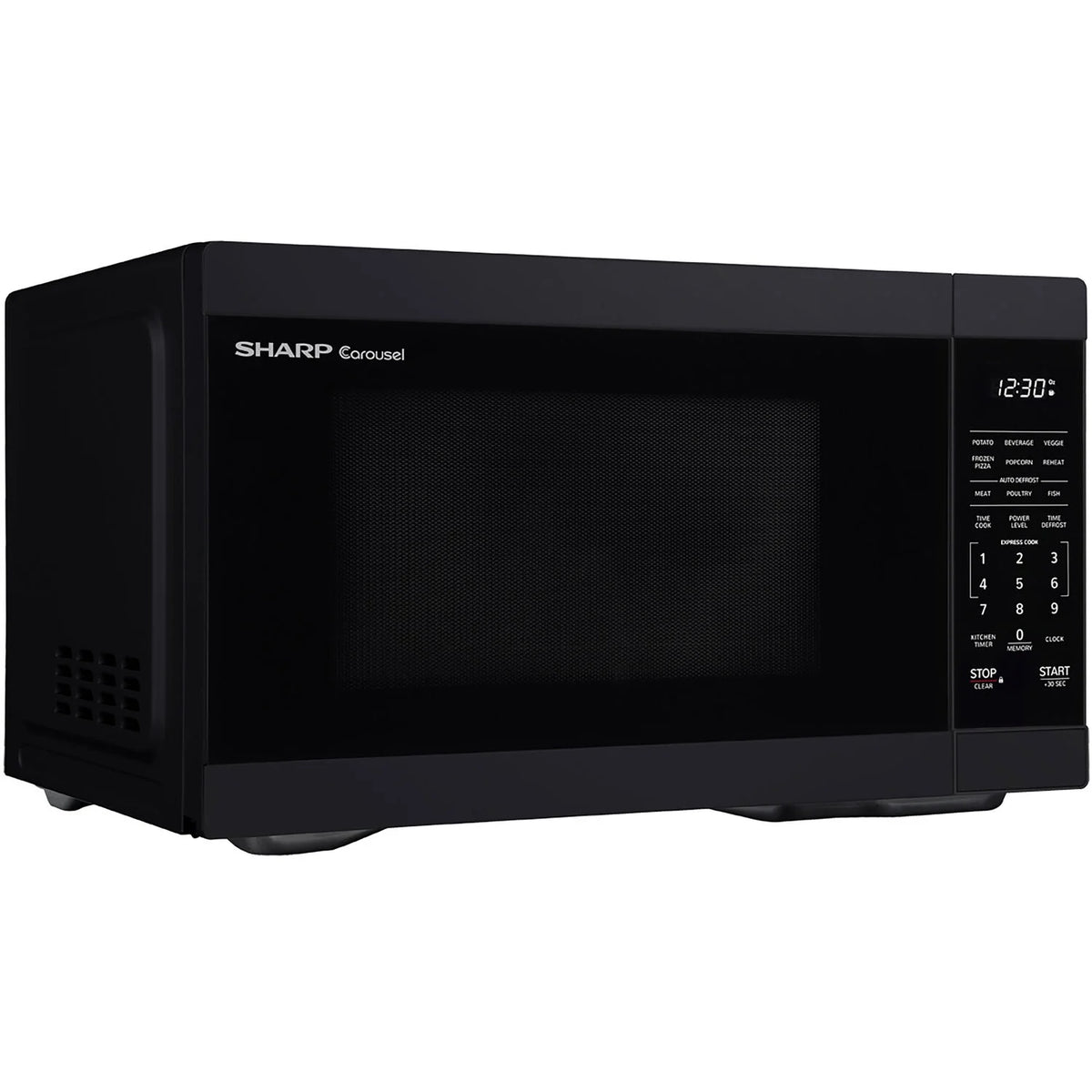 Sharp 1.1-Cu. Ft. Countertop Microwave Oven in Black