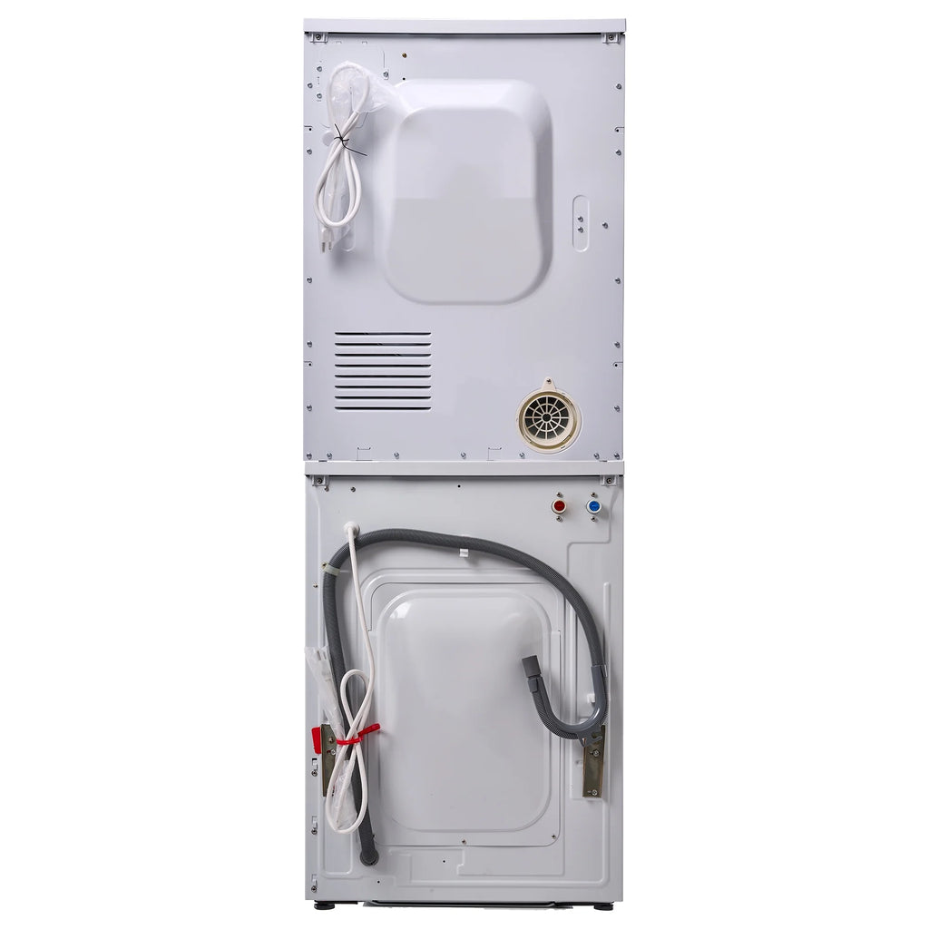 MARINE ANTI CORROSION Stackable Compact Washer 1.6cf+Sensor Dryer 3.1cf 110V