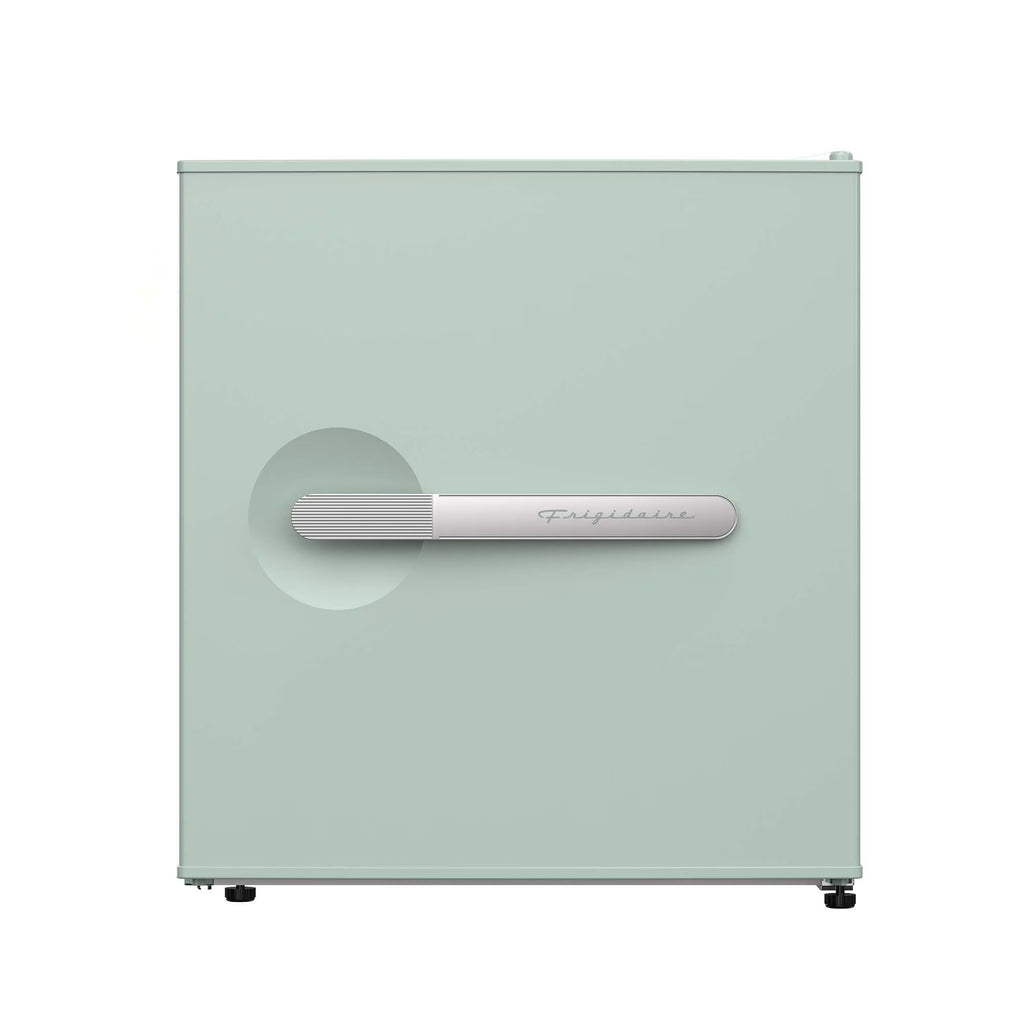 Frigidaire 1.6 cu ft retro compact fridge built in side bottle opener-W: 19.01" x L: 18.7" X H: 19.8" (Azure)