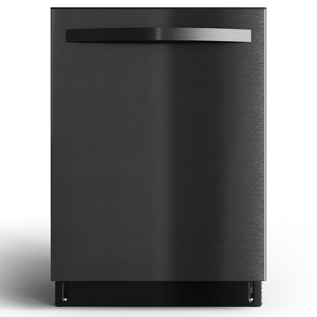 Cozy Home 24" Built-in Dishwasher, Stainless Steel Dish Washer Machine with Large 14-16 Place Settings, 8 Wash Cycles, Energy Star, Black