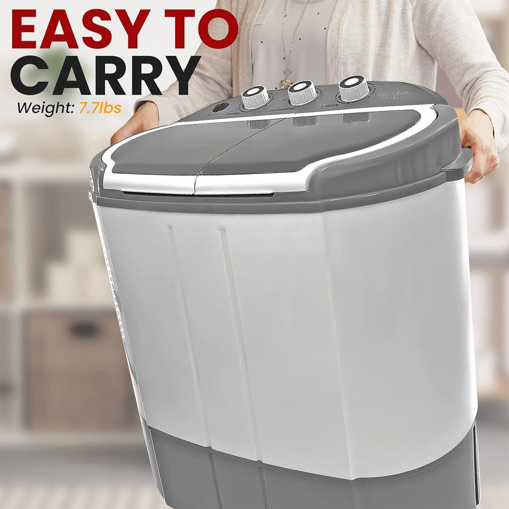 Open Box Pyle Pure Clean 110 Volt 2 in 1 Compact and Portable Washer and Dryer