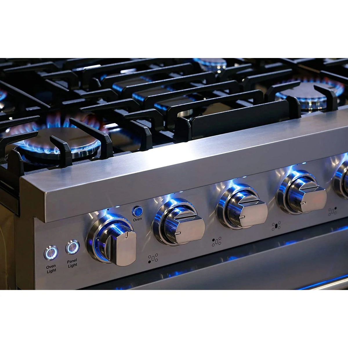 Cosmo 30 Inch 4.5 Cubic Foot Gas Range Convection Oven with 5 Italian Burners
