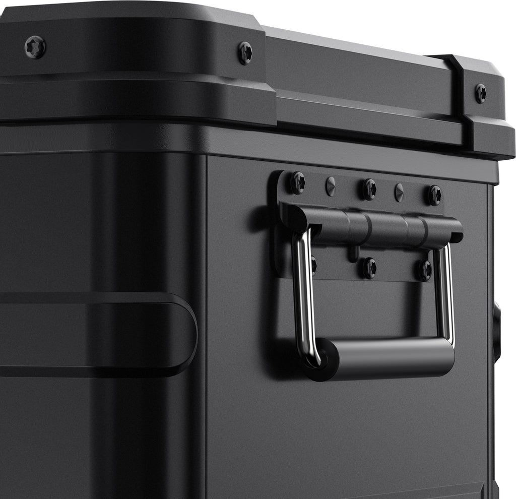 APL35 Aluminum Dual Zone 37QT Portable Cooler Black