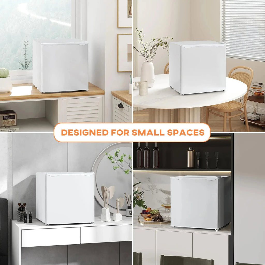 Resenkos 1.1 Cu.Ft Countertop Mini Freezer, Compact Upright Freezer with Removable Shelves, Red