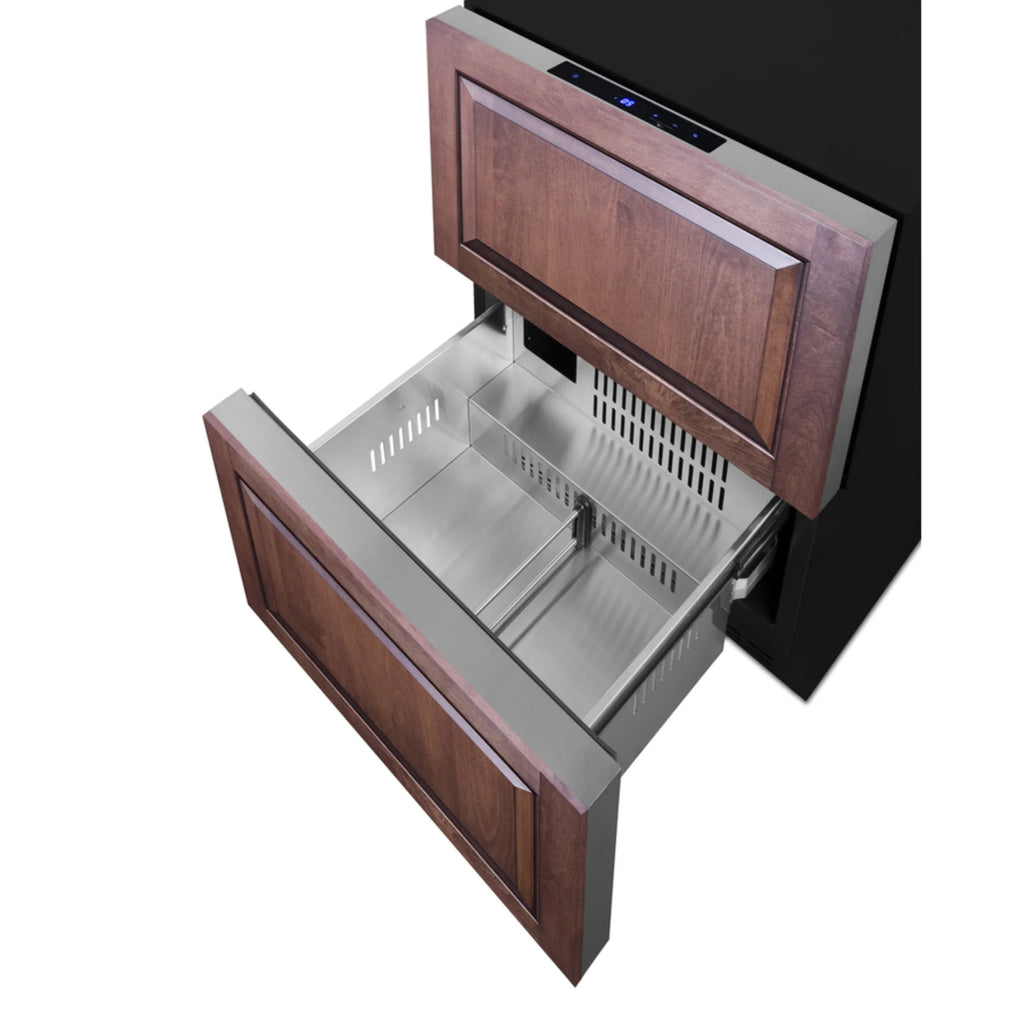 24" Wide 2-Drawer All-Freezer, ADA Compliant, black